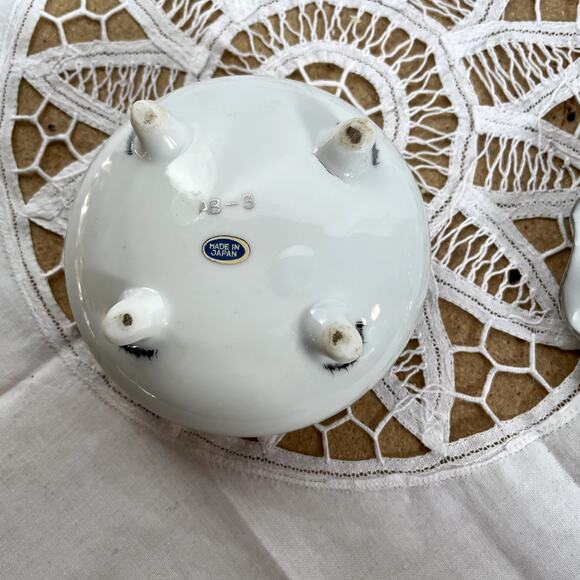 25th Anniversary Dish bowl with lid & glass hanging decor Vintage - Picture 5 of 7